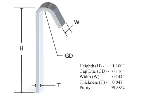 High purity evaporation material, Aluminum Cane