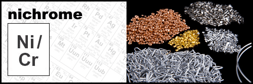 High purity evaporation material, Ni-Cr Nichrome