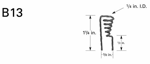 B13 tungsten filament basket for thermal evaporation