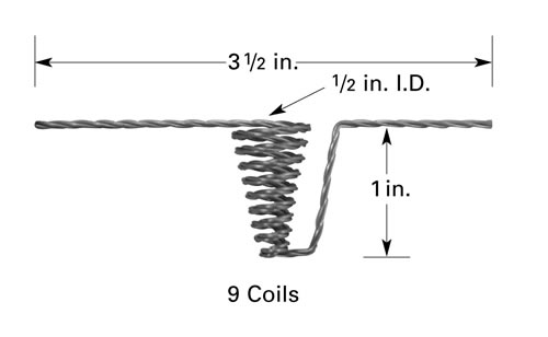 B14 tungsten filament basket for thermal evaporation