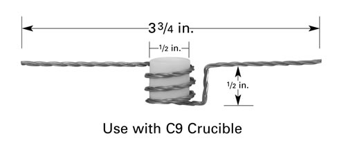 B8B tungsten filament basket with crucible for thermal evaporation