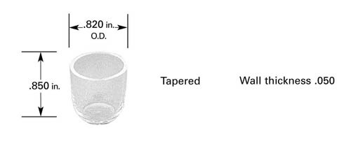 C2 tapered crucible