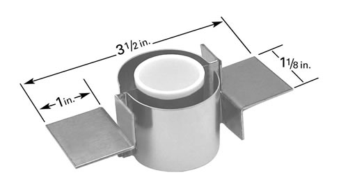 CH-12 crucible heater with crucible for thermal evaporation