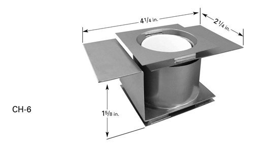 CH-6 crucible heater with crucible for thermal evaporation