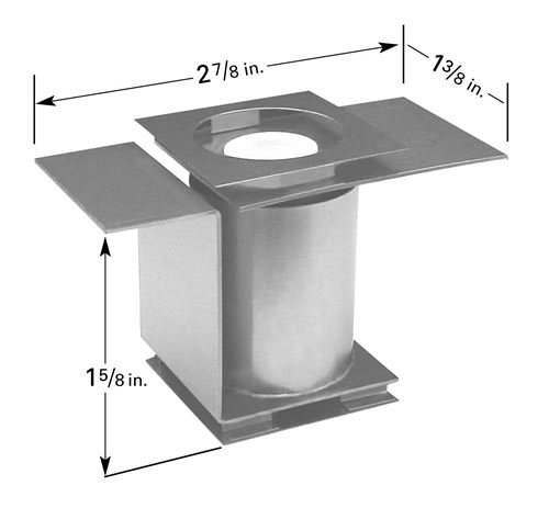 CH-8 crucible heater with crucible for thermal evaporation