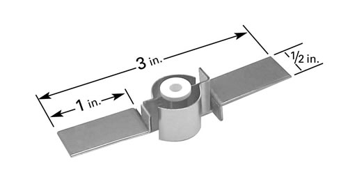 CH-9 crucible heater with crucible for thermal evaporation