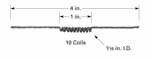 F1 tungsten filament for thermal evaporation