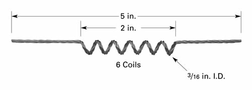 F3 tungsten filament for thermal evaporation