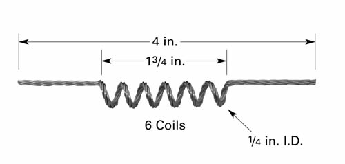F4 tungsten filament for thermal evaporation