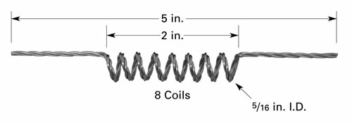 F9 tungsten filament for thermal evaporation