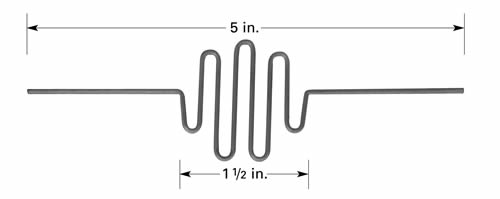 H1 H1 tungsten filament heater for thermal evaporation