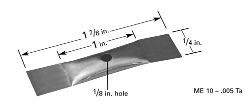 ME-10 micro-electronic boat for thermal evaporation