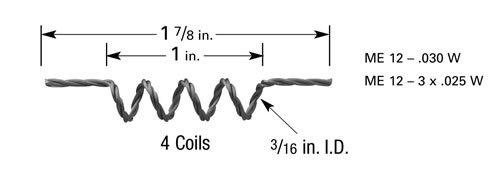 ME-12 ME-12 micro-electronic tungsten filament for thermal evaporation