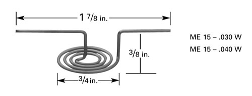 ME-15 ME-15 micro-electronic tungsten filament heater for thermal evaporation