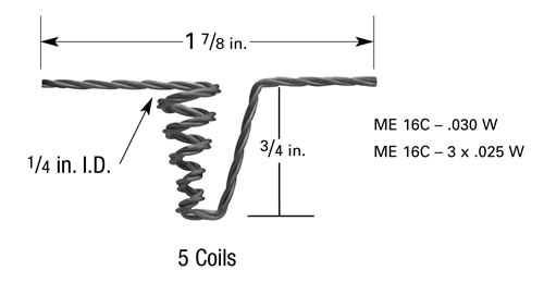 ME-16C ME-16C micro-electronic tungsten filament basket for thermal evaporation