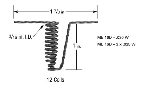 ME-16D ME-16D micro-electronic tungsten filament basket for thermal evaporation