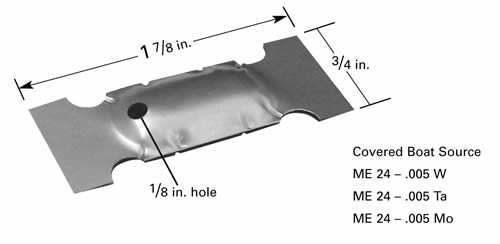 ME-24 ME-24 micro-electronic covered boat for thermal evaporation