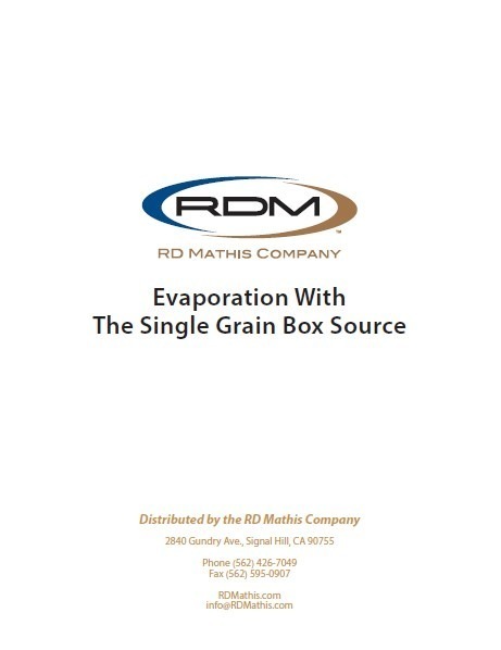 Technical library paper about Evaporation with the Single Grain Box Source
