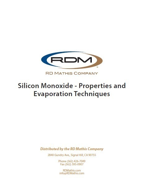 Technical library paper about Silicon Monoxide - Properties and Evaporation Techniques