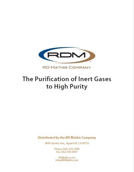 Technical library paper about The Purification of Inert Gases to High Purity