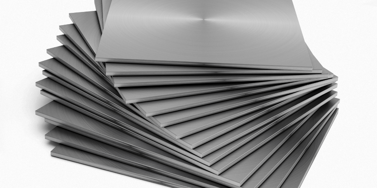 Image of tungsten components in the form of tungsten sheets